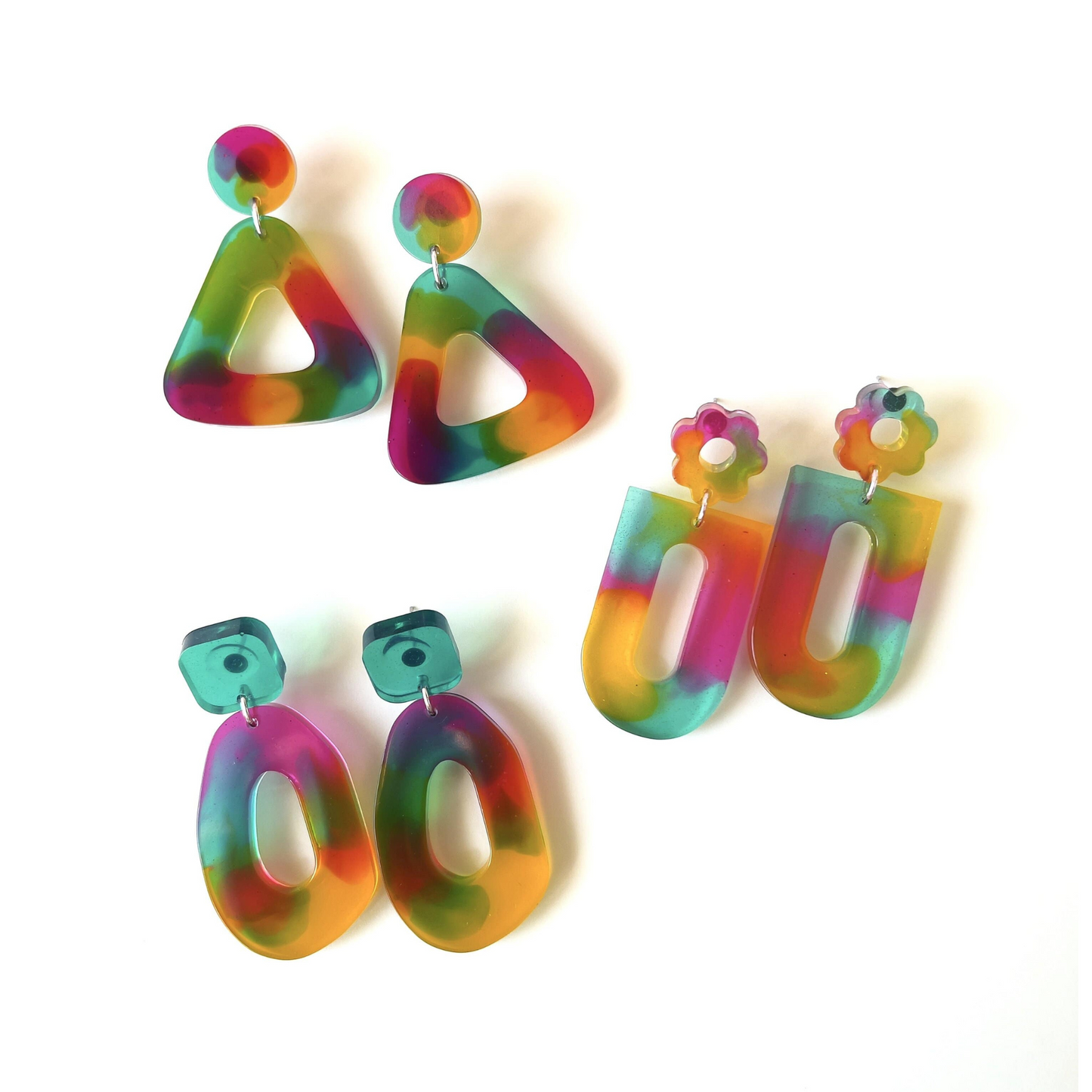 Pendientes Tie-Dye Ziggy