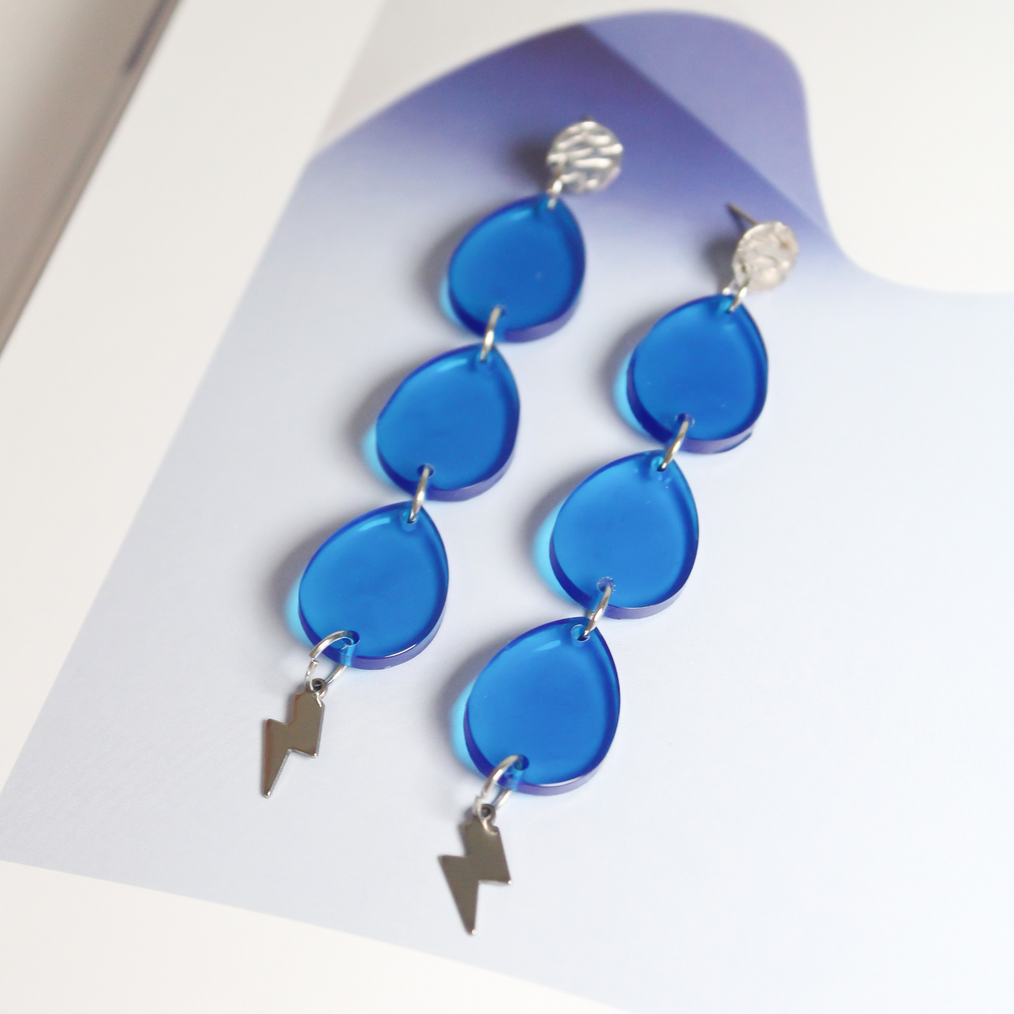 Pendientes Gotas azules