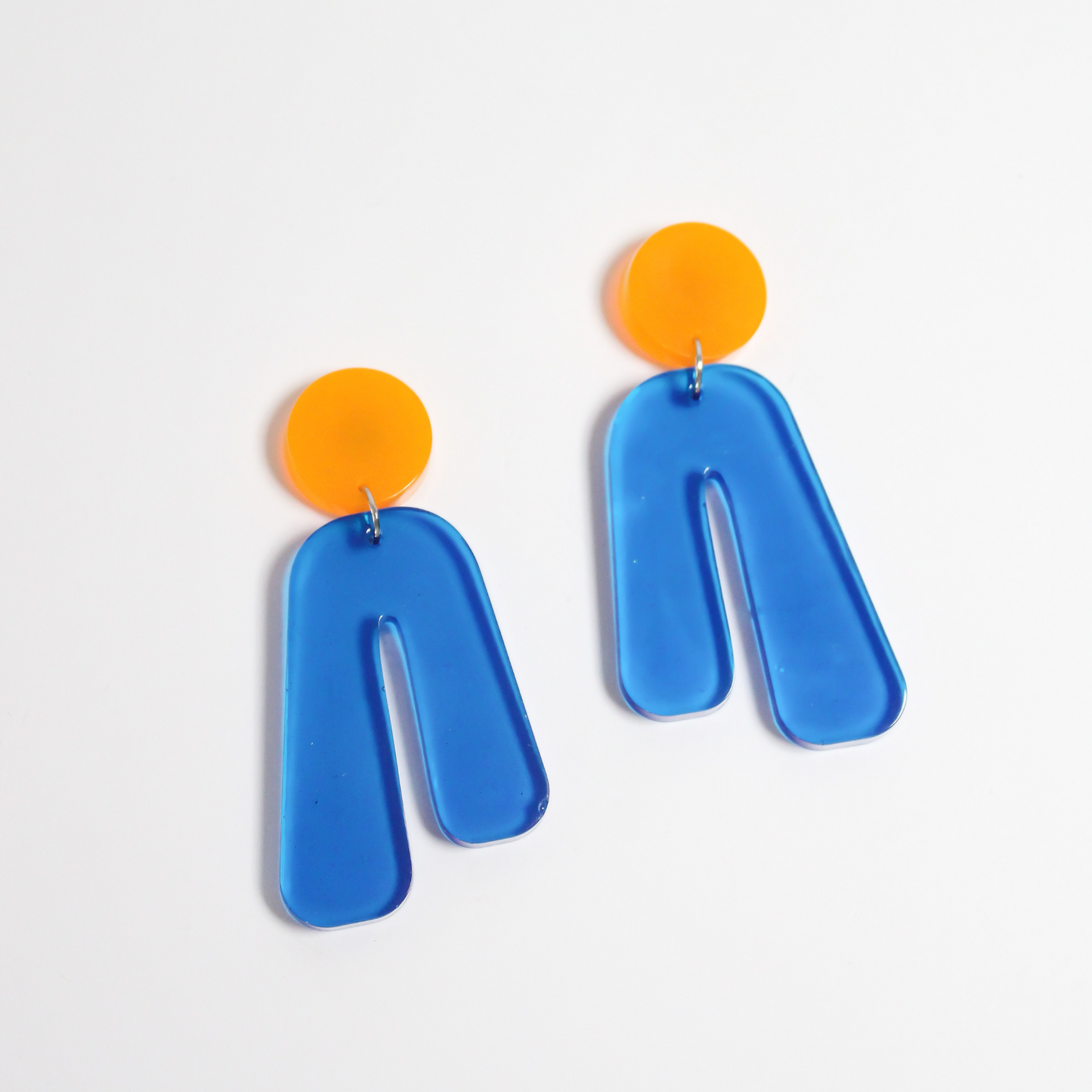 Pendientes Asimétricos Azul