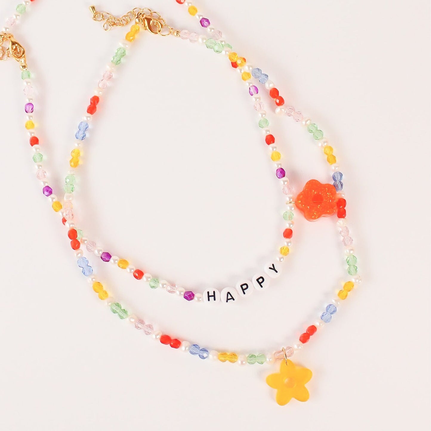 Collar cuentas Happy Flower