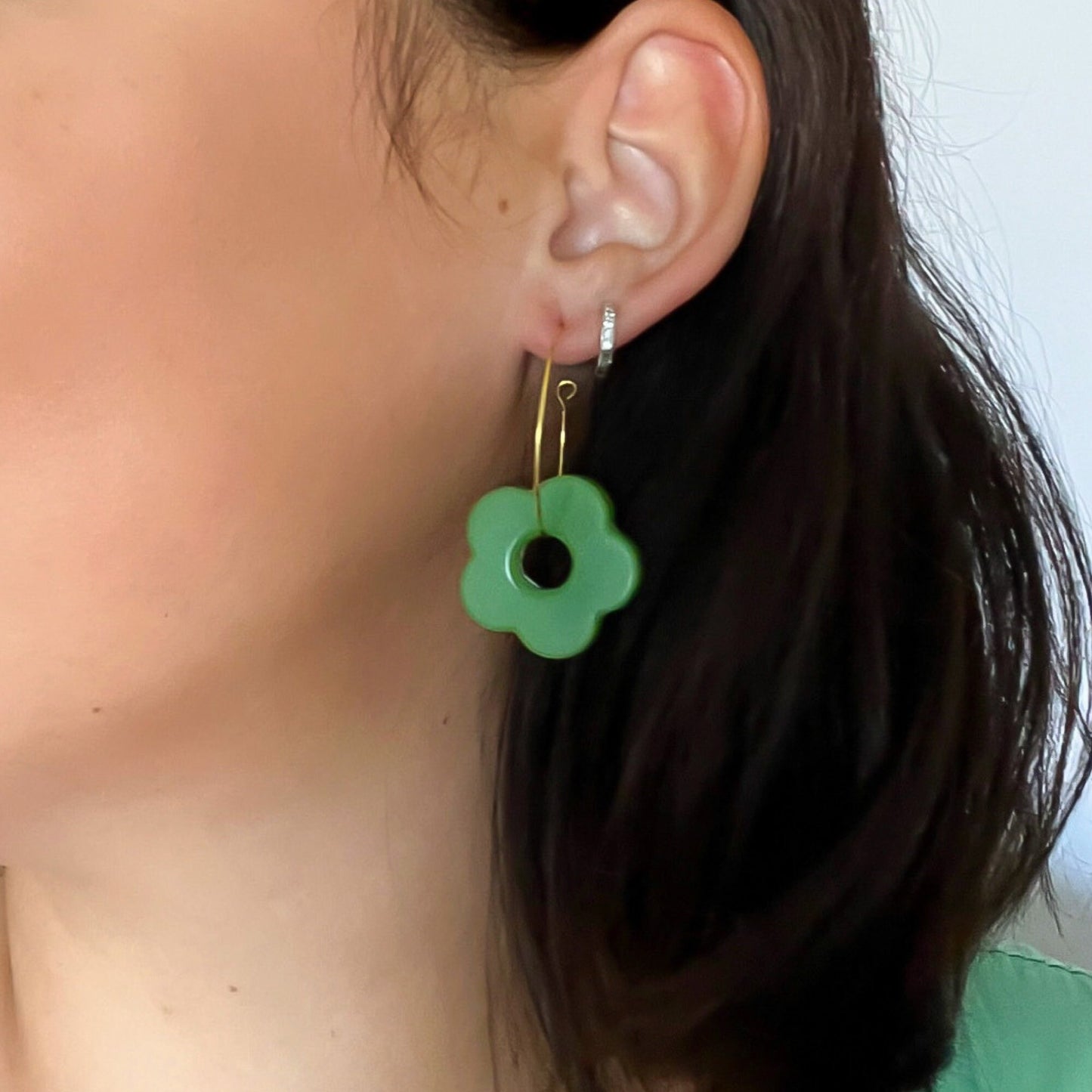 Pendientes Flor Happy flower aro