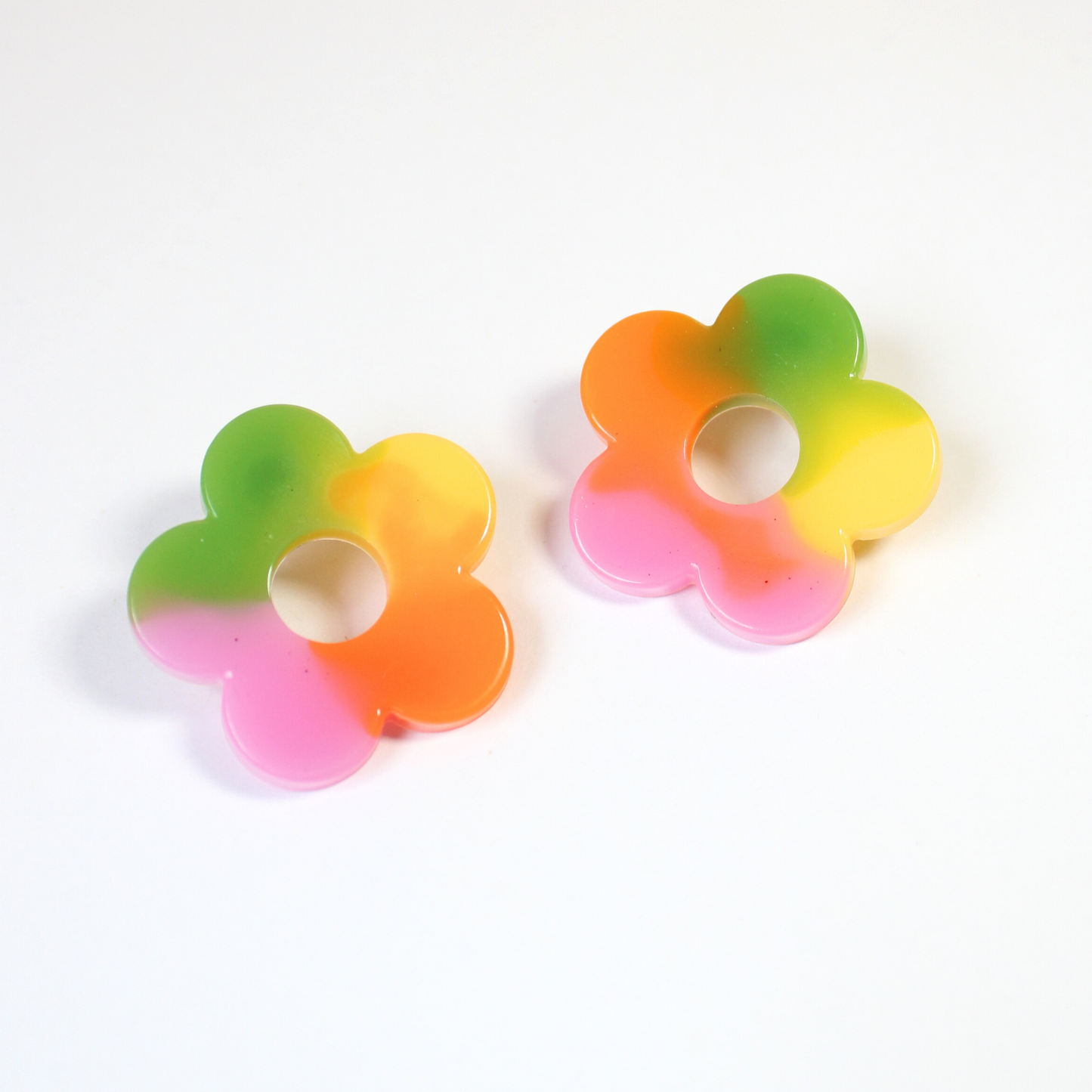 Pendientes Flor Tie Dye